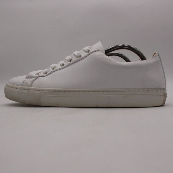 Thursday Everyday Premier Men's Size 11 White Leather Low Top Casual Sneakers - Picture 4 of 9